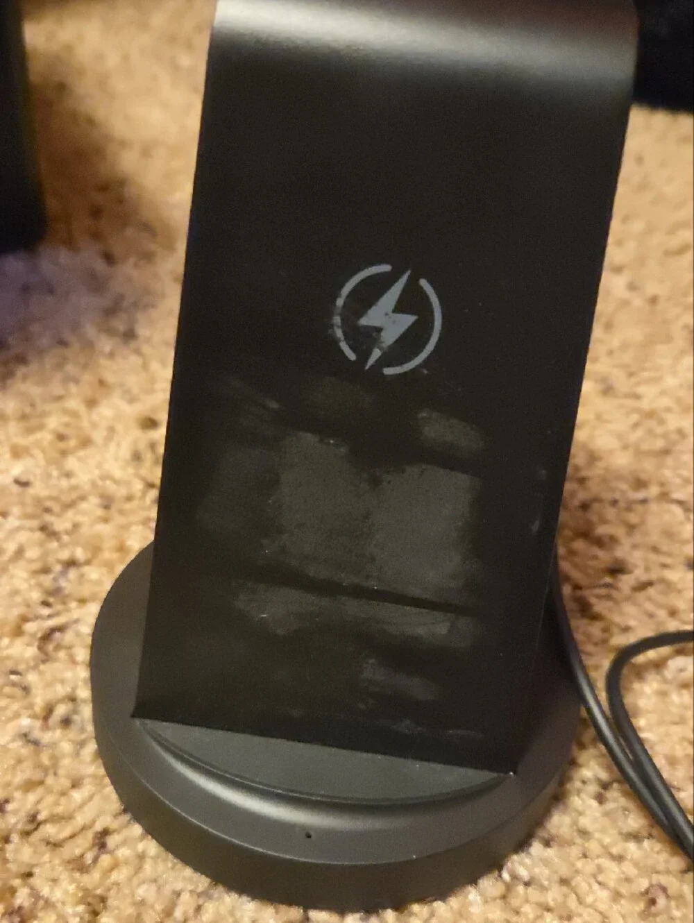 Black Wireless 3-in-1 Charging Stand For Samsung Products